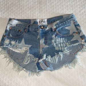 One Teaspoon Bonita Star Shorts